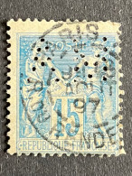 FRANCE A N° 101 Sage AM 137 Indice 6 Perforé Perforés Perfins Perfin !! Superbe - Autres & Non Classés