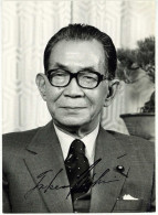 Japan Takeo Miki (1907-1988) Premierminister Signed Photograph Signiertes Foto Autograph - Politiques & Militaires