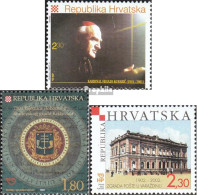 Kroatien 606,608,609 (kompl.Ausg.) Postfrisch 2002 Kuharic, Krizevci, Varazdin - Kroatien