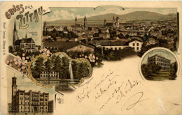 Gruss Aus Zittau - Litho - Zittau