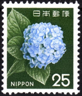 JAPAN 1966 Definitive With NIPPON: FLORA Plants Flowers. Hortensia 25Y, MNH - Autres & Non Classés