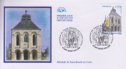 Enveloppe  FDC  1er  Jour    FRANCE    Abbatiale   De   SAINT  BENOIT  SUR  LOIRE   2017 - 2010-2019