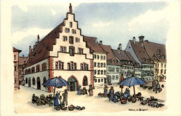Freiburg - Kornhaus - Künstlerkarte H. V. Geyer - Freiburg I. Br.