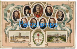 227508 ARGENTINA CENTENARY CENTENARIO PATROTIC HERALDRY PRIMERA JUNTA BS AS PLAZA DE MAYO POSTCARD - Argentine