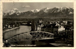 Villach/Kärnten - Villach, Draubrücke Mit Mittagskogel - Villach