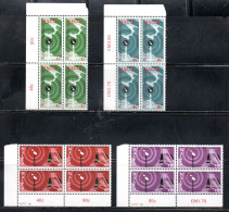 MALTA 1977 WORLD TELECOMMUNICATION DAY GIORNATA MONDIALE DELLE TELECOMUNICAZIONI COMPLETE SET SERIE COMPLETA BLOCK MNH - Malte