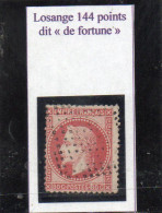 80c N° 32 Obl° Maritime Losange Muet De 144 Points Oblitération De Fortune, En Remplacement De L'ancre, Voir Description - 1863-1870 Napoleon III With Laurels