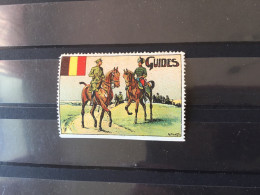 Vignette Delandre Régiment Armée Belge -Régiment Des Guides - Erinnophilie - Reklamemarken [E]