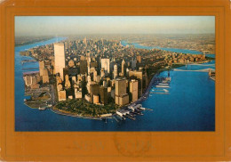 73881014 Manhattan_Isle_of_New_York Twin Towers Fliegeraufnahme - Autres & Non Classés