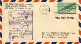 1946-U.S.A. Pan American World Airways I^volo New York Argentina Del 15 Luglio - Otros & Sin Clasificación