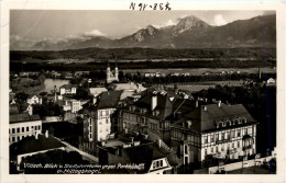 Villach, Blick V. Stadtpfarrturm Gegen Mittagskogel Und Parkhotel - Villach