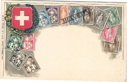 1905-Svizzera "Helvetia Francobolli E Stemma In Rilievo" - Postmark Collection