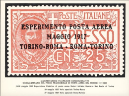 1967-Vaticano Italia Cartolina Cinquantenario Del Primo Francobollo Di Posta Aer - Aéreo