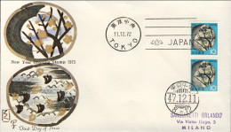 1972-Giappone Japan Coppia 10y. "Anno Nuovo" Su Fdc - FDC