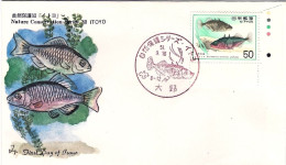 1976-Giappone Japan 50y."Conservazione Della Natura,gasterosteus Aculeatus" Su F - FDC