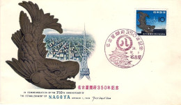 1959-Giappone Japan S.1v."Delfino Dorato 350^ Anniversario Di Nagoya" Su Fdc - FDC