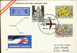 1964-Autriche Osterreich Austria I^volo Caravelle Vienna Roma Dal 2 Novembre - Andere & Zonder Classificatie