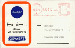 1966-depliant Di Fotoriproduttore Photorapid Con Affrancatura Meccanica Rossa Da - Macchine Per Obliterare (EMA)