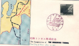 1962-Giappone Japan S.1v."Inaugurazione Del Tunnel Nokuriku"su Fdc - FDC