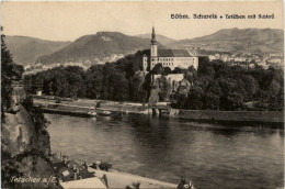 Tetschen Mit Schloss - Tschechische Republik