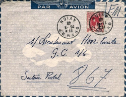 1940-Algeria Lettera Diretta A Militare Settore Postale 867 Affrancata 1Fr. - Autres & Non Classés
