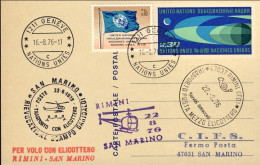 1976-Nazioni Unite Di Ginevra Rievocazione Scampo Garibaldi,trasporto Posta A Me - Altri & Non Classificati