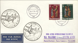 1974-Luxembourg Lussemburgo XXVI Giro Aereo Internazionale Della Sicilia - Lettres & Documents