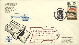 1978-Nuova Zelanda Elitrasporto Delegazione FAO Volo Postale Con Elicottero Dell - Posta Aerea