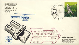 San Marino-1978 Elitrasporto Delegazione FAO Volo Postale Con Elicottero Della S - Poste Aérienne