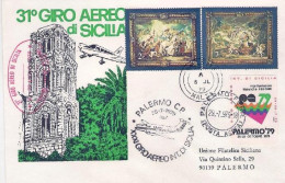 1979-Malta 31^ Giro Aereo Internazionale Di Sicilia + Erinnofilo E Firma Del Pil - Malta