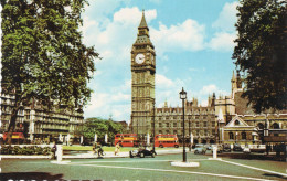 - Big Ben And Parliament Square.  LONDON. - Scan Verso - - Houses Of Parliament