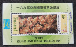 Philippines Orchids 1993 Flower Flowers Flora Orchid (ms) MNH *Taiwan TAIPEI '93 - Filippijnen