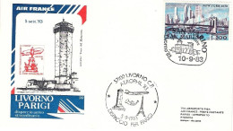 San Marino-1983 Air France Livorno Parigi Del 5 Settembre,come Spiegato Dal Pell - Luftpost