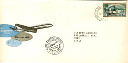 1960-Grecia I^volo Olympic Airways Atene Roma Del 18 Maggio - Storia Postale