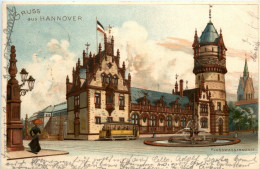 Gruss Aus Hannover - Litho - Hannover