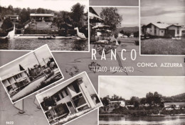 1960-Varese Saluti Da Ranco Conca Azzurra Lago Maggiore, Cartolina Viaggiata - Varese