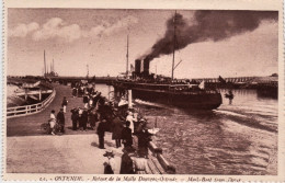1920circa-Belgio Ostende Retour De La Malle Douvres-mail Boat From Dover - Sonstige & Ohne Zuordnung