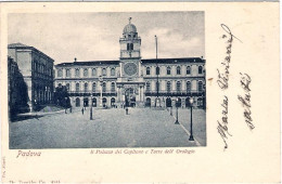 1900-cartolina Padova Il Palazzo Del Capitano E Torre Dell'orologio Viaggiata - Padova