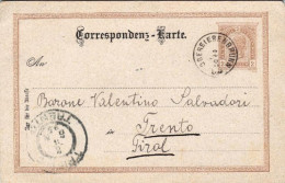 1895-Autriche Osterreich Austria Correspondenz Karte 2kr. Da Obersiebenbrunn - Otros & Sin Clasificación