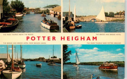 73879650 Potter Heigham UK The River Thurne Above The Bridge The Bridge Hotel Bo - Altri & Non Classificati