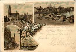 Gruss Aus Lübeck - Litho - Luebeck