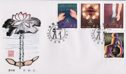 1985-Cina China T105, Scott B3-b6 The Handicapped Of China (Semi Postal) Fdc - Cartas & Documentos