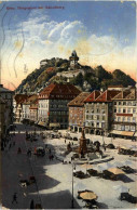 Graz/Steiermark - Graz, Hauptplatz Mit Schlossberg - Graz