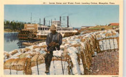 73868403 Memphis_Tennessee Levee Scene And Water Front Loading Cotton - Sonstige & Ohne Zuordnung