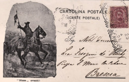 1900-cartolina Reggimentale "Nizza Avanti!" Viaggiata - Patriotiques