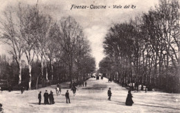 1908-Firenze Cascine Viale Del Re,cartolina Viaggiata - Firenze (Florence)