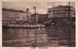 1915-Fiume Molo Stocco, Cartolina Viaggiata - Kroatien