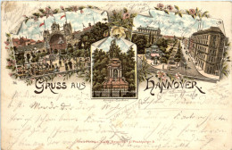 Gruss Aus Hannover - Litho - Hannover