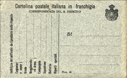 1916-CF Cartolina Postale Nero Grigio Su Verdino Con Stemma Medio A Destra, Non  - Marcophilia