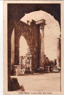 1931-Libia Cartolina Leptis Magna "il Gran Salone Delle Terme" Affrancata Coppia - Libia